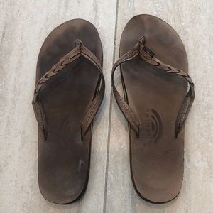 Rainbow Leather Sandals